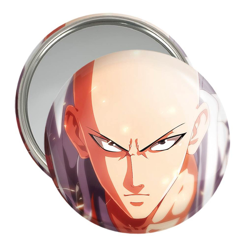 آینه جیبی خندالو مدل سایتاما انیمه مرد تک مشتی One Punch Man  کد 11402