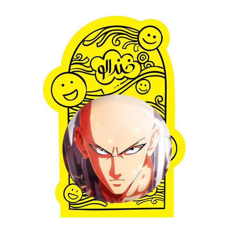 آینه جیبی خندالو مدل سایتاما انیمه مرد تک مشتی One Punch Man کد 11402