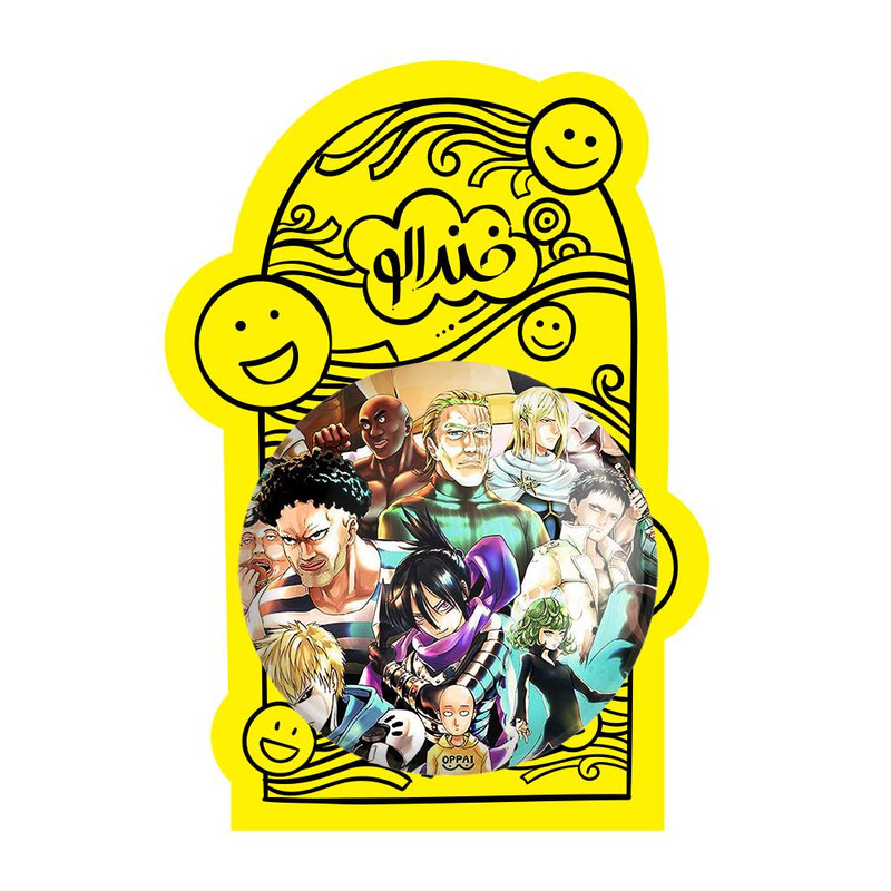 آینه جیبی خندالو مدل انیمه مرد تک مشتی One Punch Man کد 10519