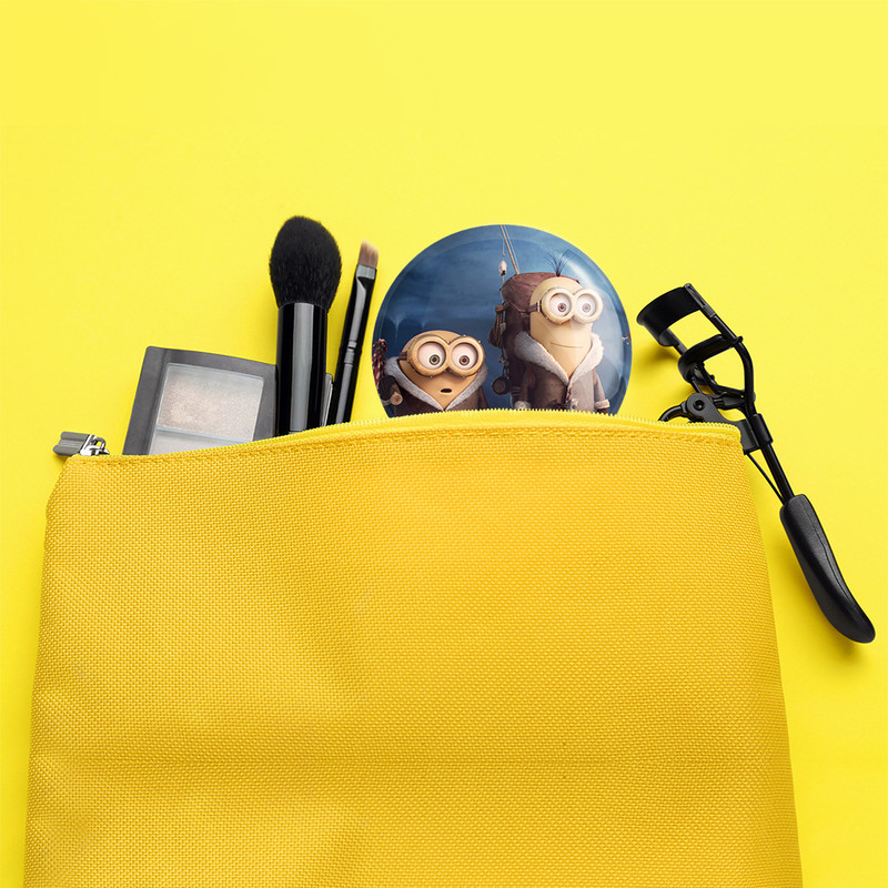 آینه جیبی خندالو طرح مینیون ها Minions مدل تاشو کد 13728