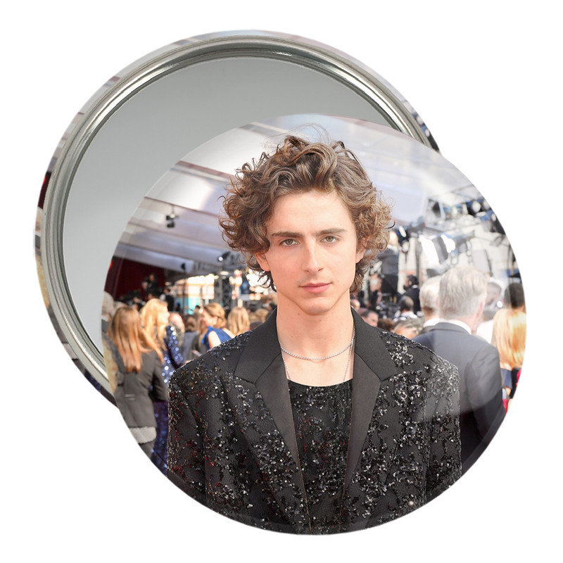 آینه جیبی خندالو مدل تیموتی شالامی Timothée Chalamet کد 19278