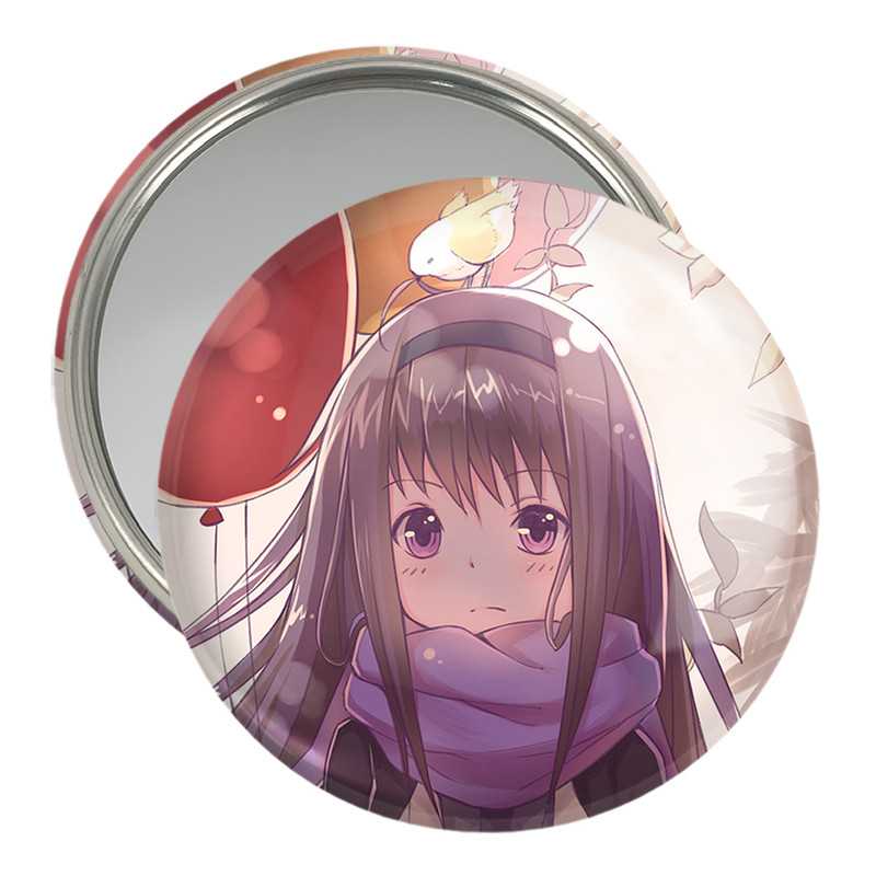آینه جیبی خندالو مدل همورا انیمه مادوکا مجیکا Madoka Magica کد 18358