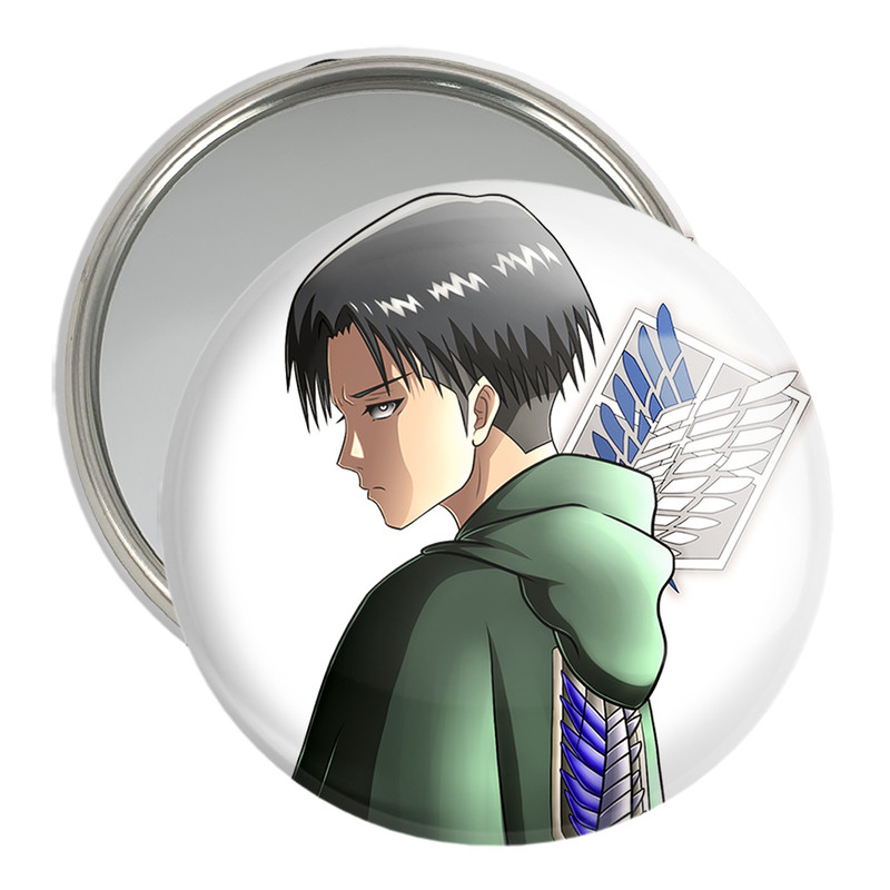 آینه جیبی خندالو مدل لیوای انیمه اتک آن تایتان Attack on Titan  کد 18547