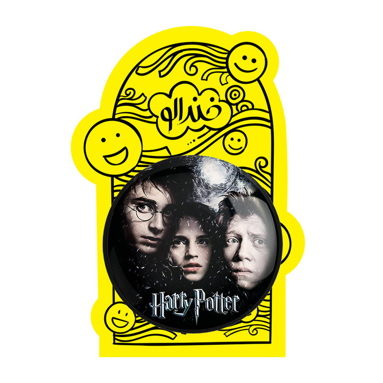 آینه جیبی خندالو طرح رون و هرمیون و هری پاتر Harry Potter مدل تاشو کد 2918