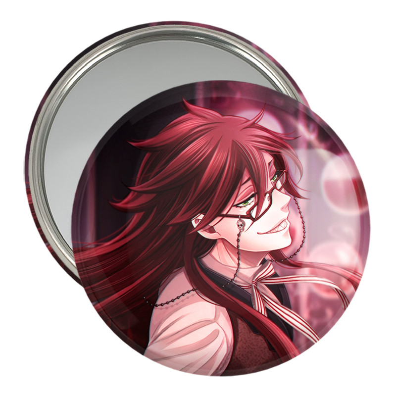 آینه جیبی خندالو مدل گریل انیمه خادم سیاه Black Butler کد 16340