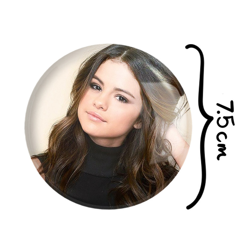 آینه جیبی خندالو مدل سلنا گومز Selena Gomez کد 2725