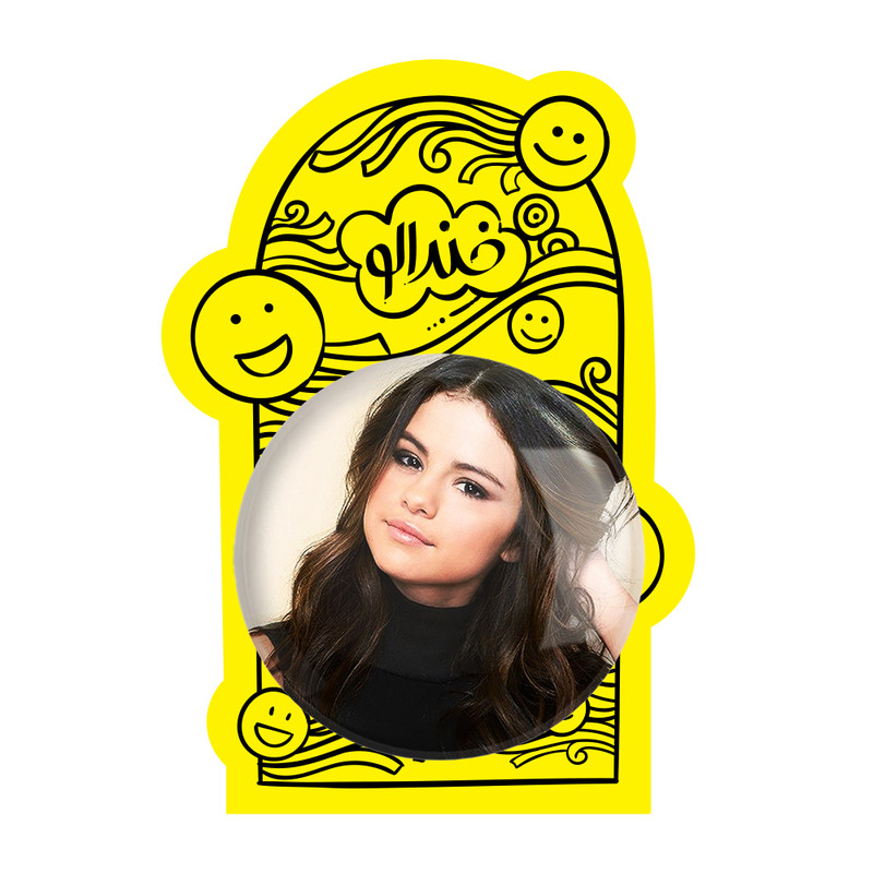 آینه جیبی خندالو مدل سلنا گومز Selena Gomez کد 2725