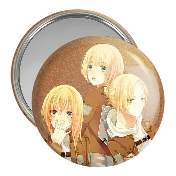 آینه جیبی خندالو مدل هیستوریا و ارمین و آنی انیمه اتک آن تایتان Attack on Titan کد 11056