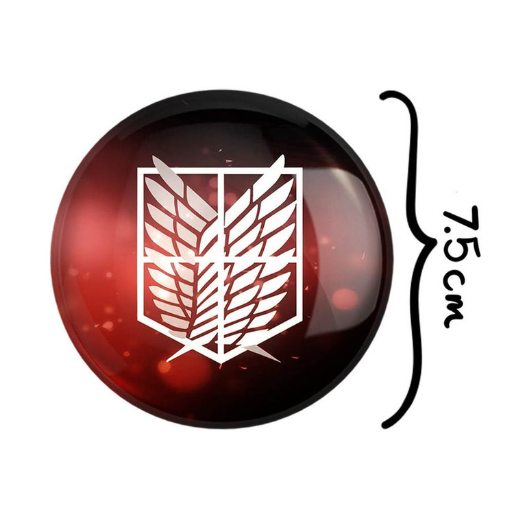 آینه جیبی خندالو مدل بال آزادی انیمه اتک آن تایتان Attack on Titan کد 10971