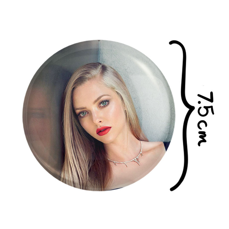 آینه جیبی خندالو مدل آماندا سایفرد Amanda Seyfried کد 6400