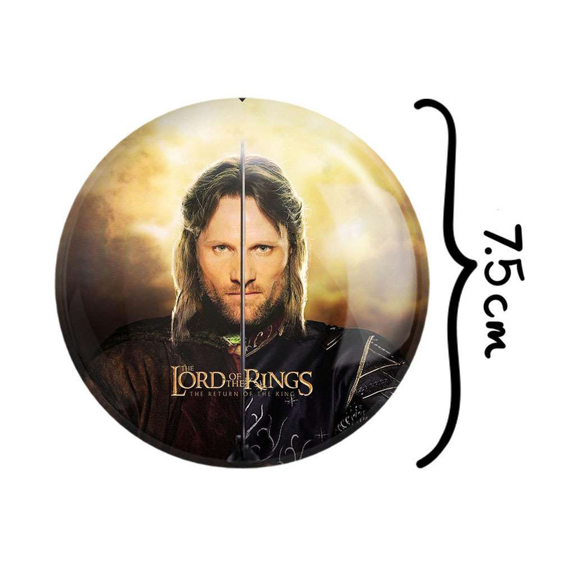 آینه جیبی خندالو طرح آراگون ارباب حلقه ها Lord of the Rings کد 4767