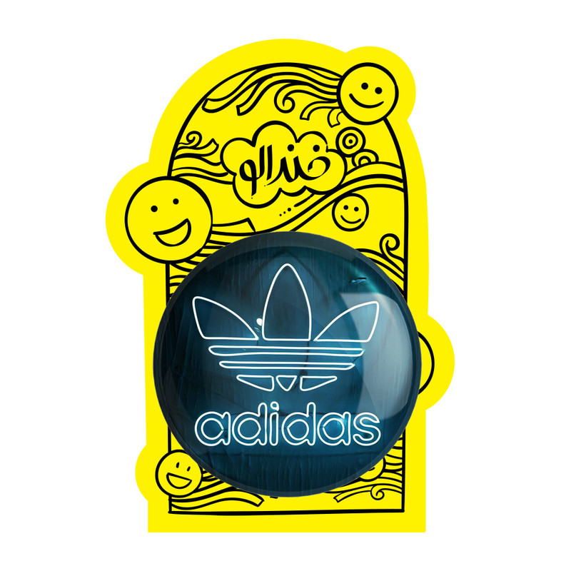 آینه جیبی خندالو طرح آدیداس Adidas مدل تاشو کد 23476