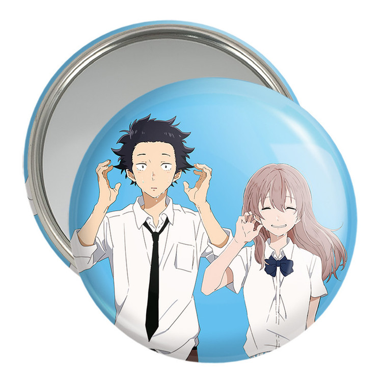آینه جیبی خندالو مدل شوکو نیشیمیا و شویا ایشیدا انیمه سایلنت ویس A Silent Voice کد 15790