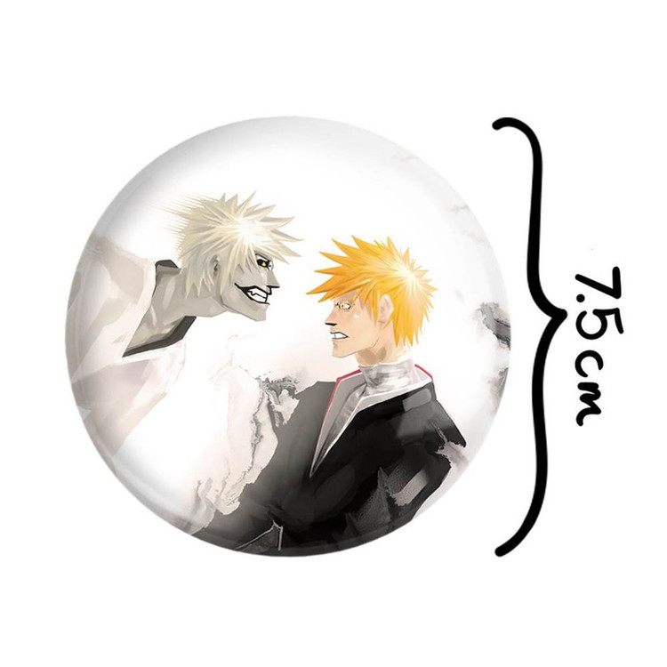 آینه جیبی خندالو مدل ایچیگو و زنگتسو انیمه بلیچ Bleach کد 12018