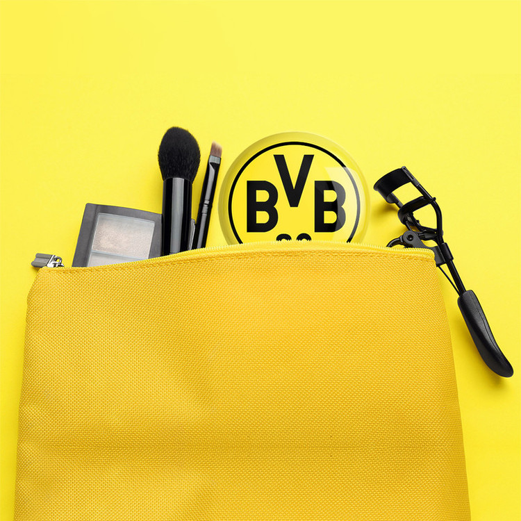آینه جیبی خندالو طرح باشگاه دورتموند Dortmund مدل تاشو کد 1974