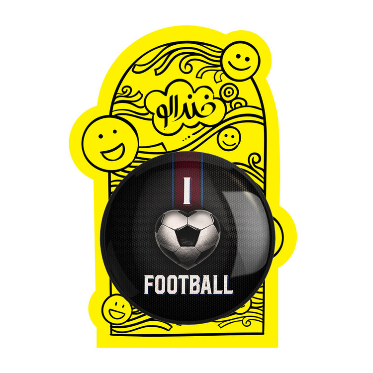 آینه جیبی خندالو طرح فوتبال Football مدل تاشو کد 25981