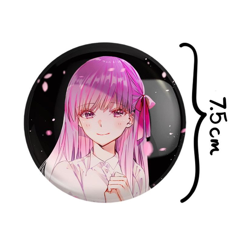 آینه جیبی خندالو طرح ساکورا انیمه فیت استی نایت Fate Stay Night مدل تاشو کد 22755