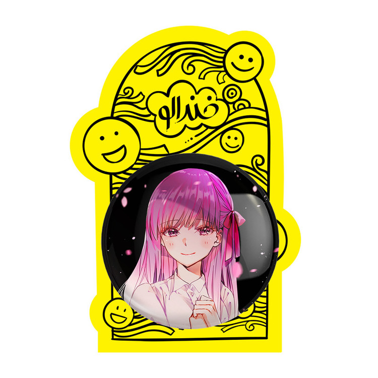 آینه جیبی خندالو طرح ساکورا انیمه فیت استی نایت Fate Stay Night مدل تاشو کد 22755