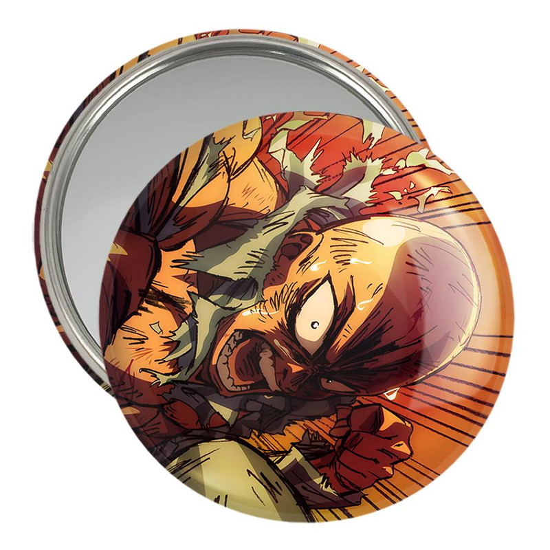 آینه جیبی خندالو مدل سایتاما انیمه مرد تک مشتی One Punch Man  کد 11339