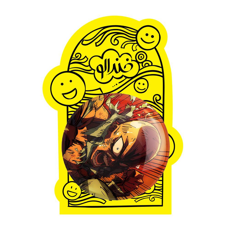 آینه جیبی خندالو مدل سایتاما انیمه مرد تک مشتی One Punch Man کد 11339