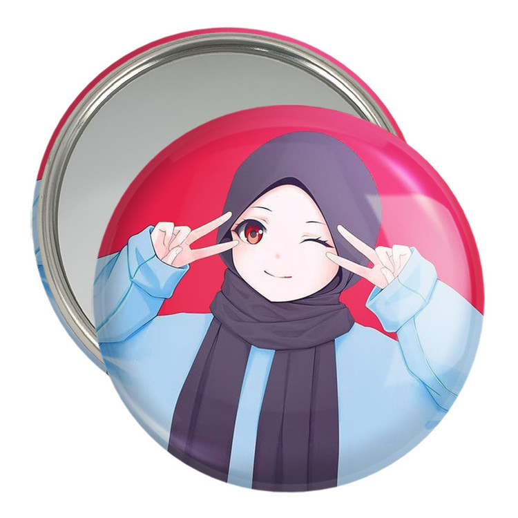 آینه جیبی خندالو مدل دخترانه باحجاب کد 26025