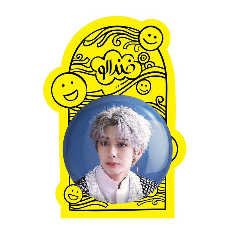 آینه جیبی خندالو طرح هیونگ وون گروه مانستا اکس MONSTA X مدل تاشو کد 21176