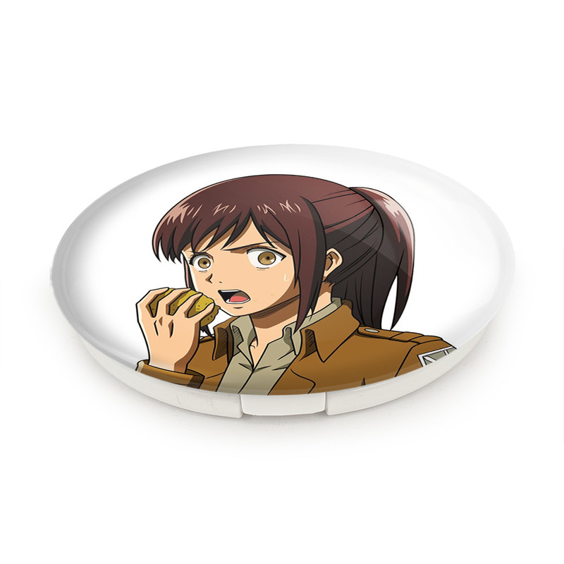 آینه جیبی خندالو طرح ساشا براوس انیمه اتک آن تایتان Attack on Titan مدل تاشو کد 11015