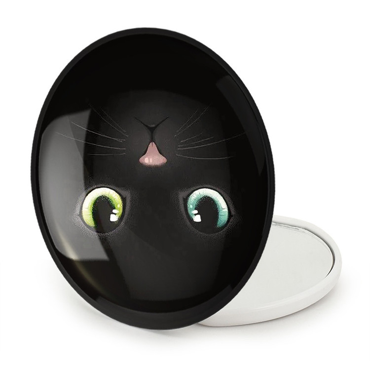 آینه جیبی خندالو طرح گربه Cat مدل تاشو کد 23321