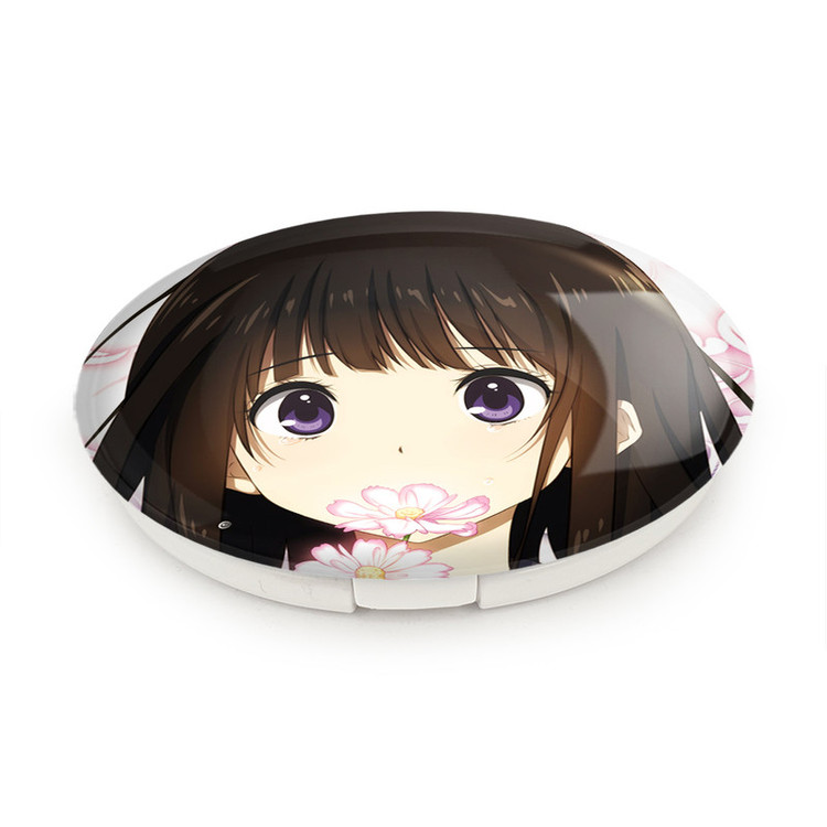 آینه جیبی خندالو طرح چیتاندا انیمه هیوکا Hyouka مدل تاشو کد 17106
