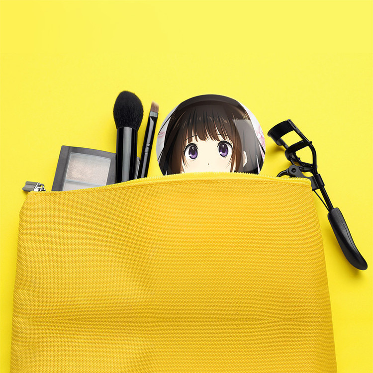 آینه جیبی خندالو طرح چیتاندا انیمه هیوکا Hyouka مدل تاشو کد 17106