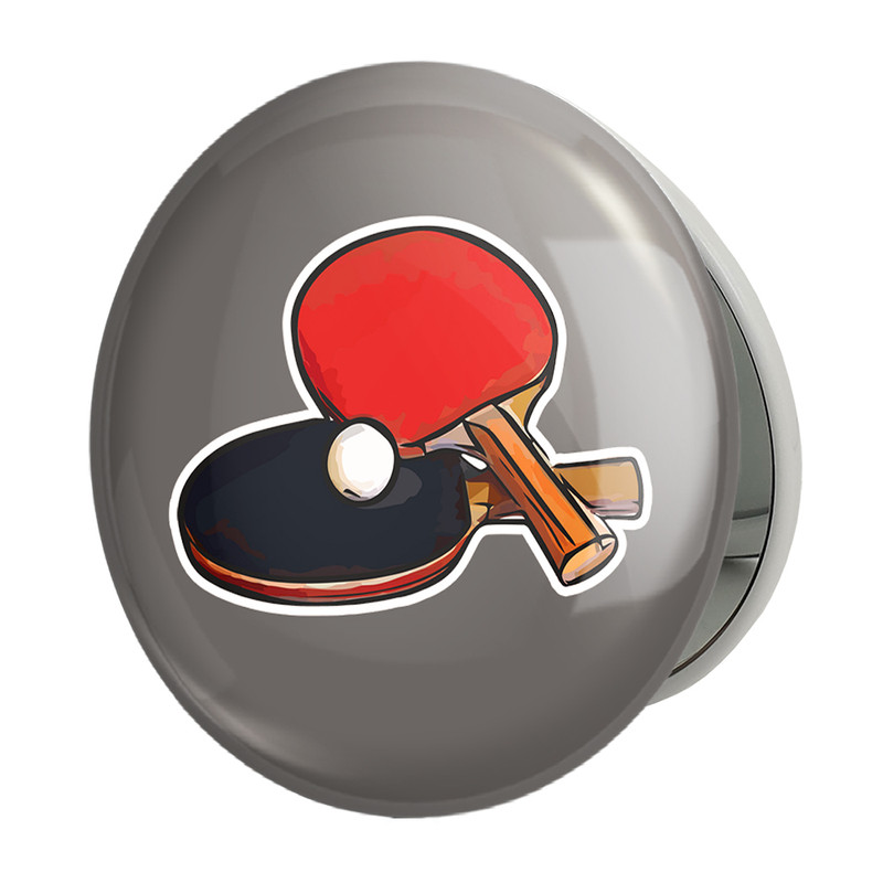 آینه جیبی خندالو طرح پینگ پنگ Ping Pong مدل تاشو کد 27993