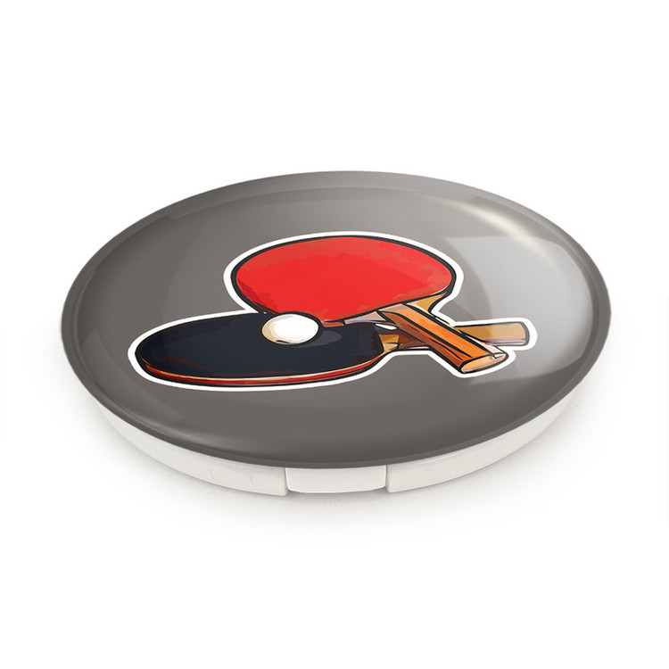 آینه جیبی خندالو طرح پینگ پنگ Ping Pong مدل تاشو کد 27993