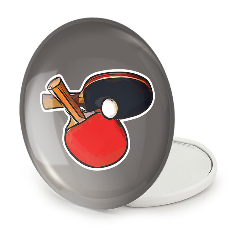 آینه جیبی خندالو طرح پینگ پنگ Ping Pong مدل تاشو کد 27993