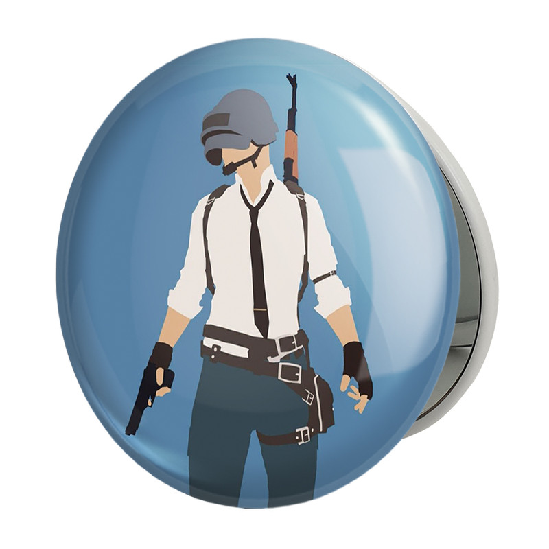 آینه جیبی خندالو طرح بازی پابجی PUBG مدل تاشو کد 3794