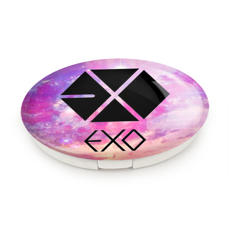 آینه جیبی خندالو طرح گروه موسیقی اکسو EXO مدل تاشو کد 2529