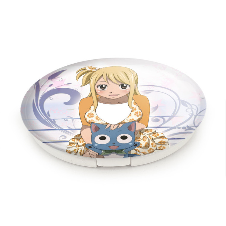 آینه جیبی خندالو طرح لوسی انیمه فری تیل Fairy Tail مدل تاشو کد 16497