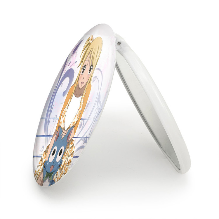 آینه جیبی خندالو طرح لوسی انیمه فری تیل Fairy Tail مدل تاشو کد 16497