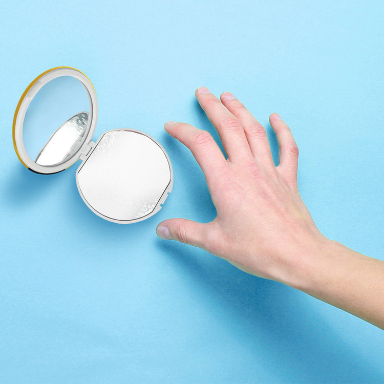 آینه جیبی خندالو طرح دخترونه مدل تاشو کد 6034