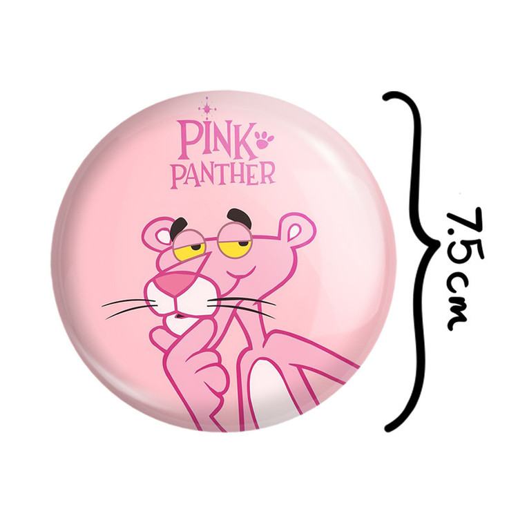 آینه جیبی خندالو مدل پلنگ صورتی Pink Panther کد 1399