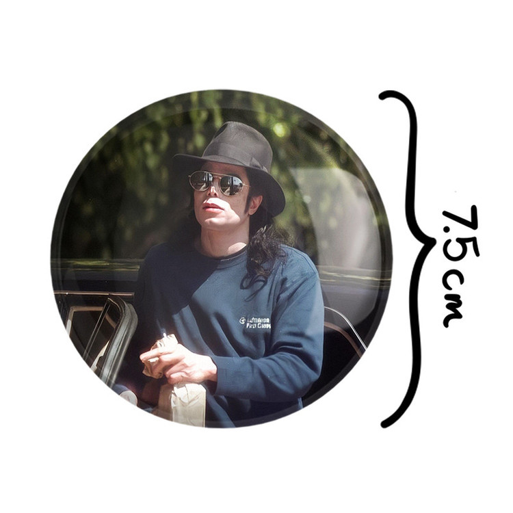 آینه جیبی خندالو طرح مایکل جکسون Michael Jackson مدل تاشو کد 19230