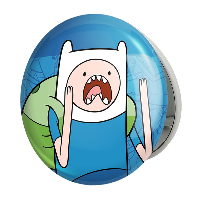 آینه جیبی خندالو طرح فین وقت ماجراجویی Adventure Time مدل تاشو کد 20804