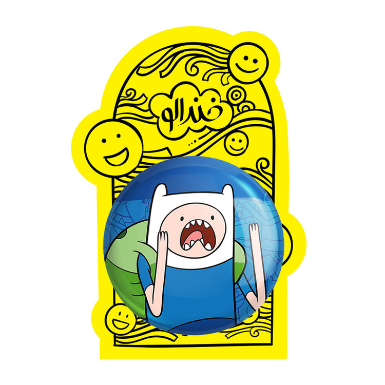 آینه جیبی خندالو طرح فین وقت ماجراجویی Adventure Time مدل تاشو کد 20804