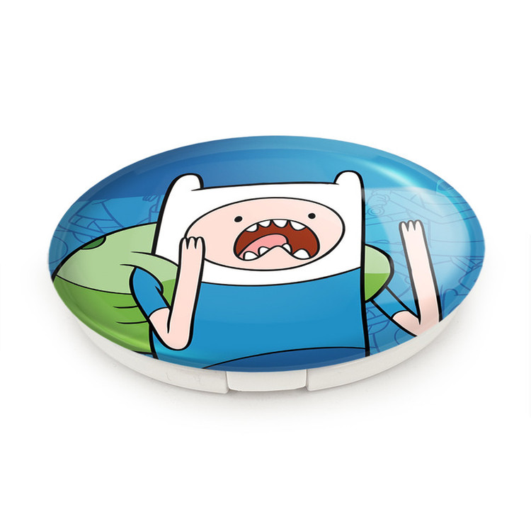 آینه جیبی خندالو طرح فین وقت ماجراجویی Adventure Time مدل تاشو کد 20804