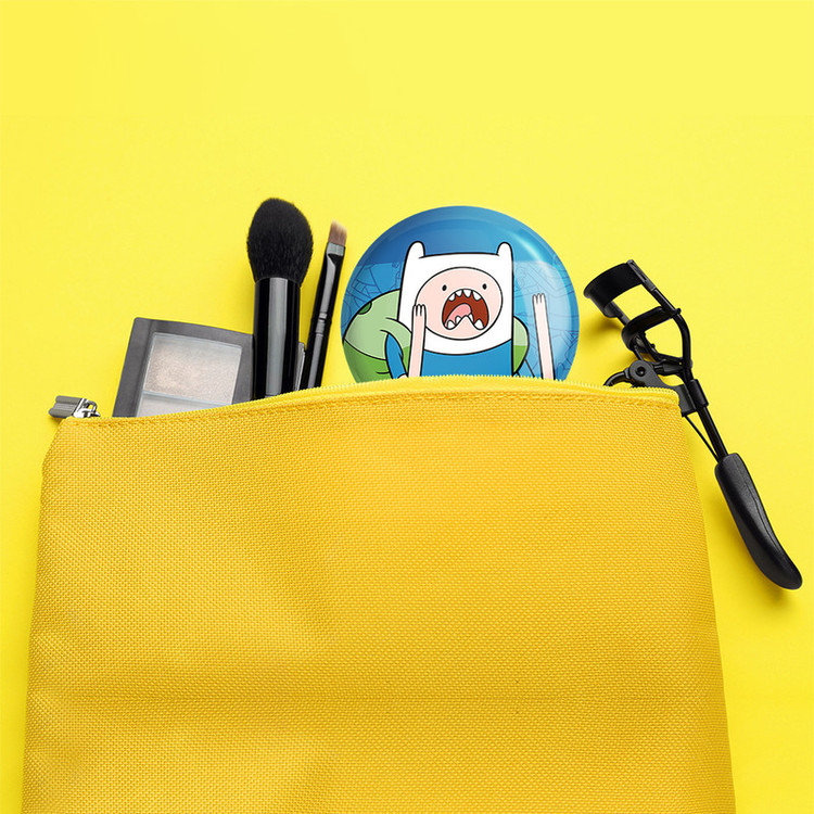آینه جیبی خندالو طرح فین وقت ماجراجویی Adventure Time مدل تاشو کد 20804