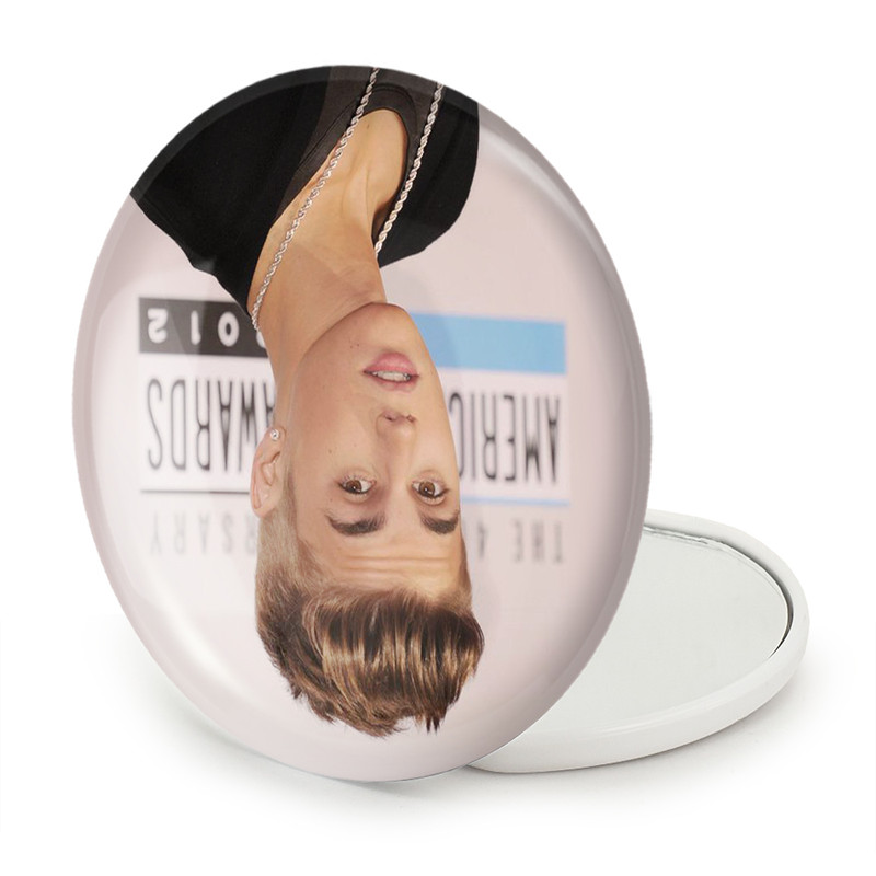 آینه جیبی خندالو طرح جاستین بیبر Justin Bieber مدل تاشو کد 2699
