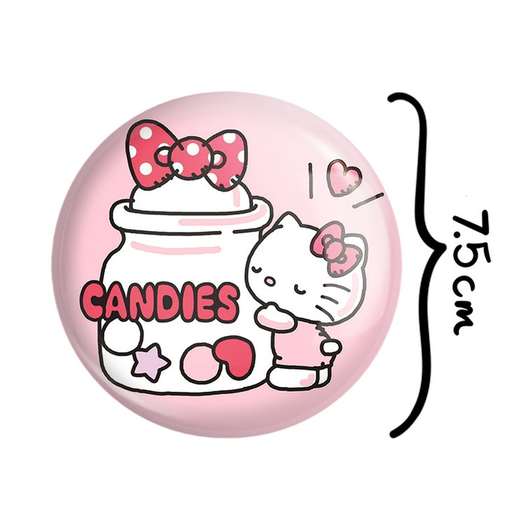 آینه جیبی خندالو مدل هلو کیتی Hello Kitty کد 2477