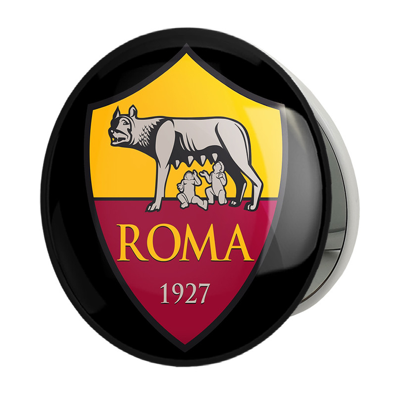 آینه جیبی خندالو طرح باشگاه آ اس رم A.S.Roma مدل تاشو کد 1990