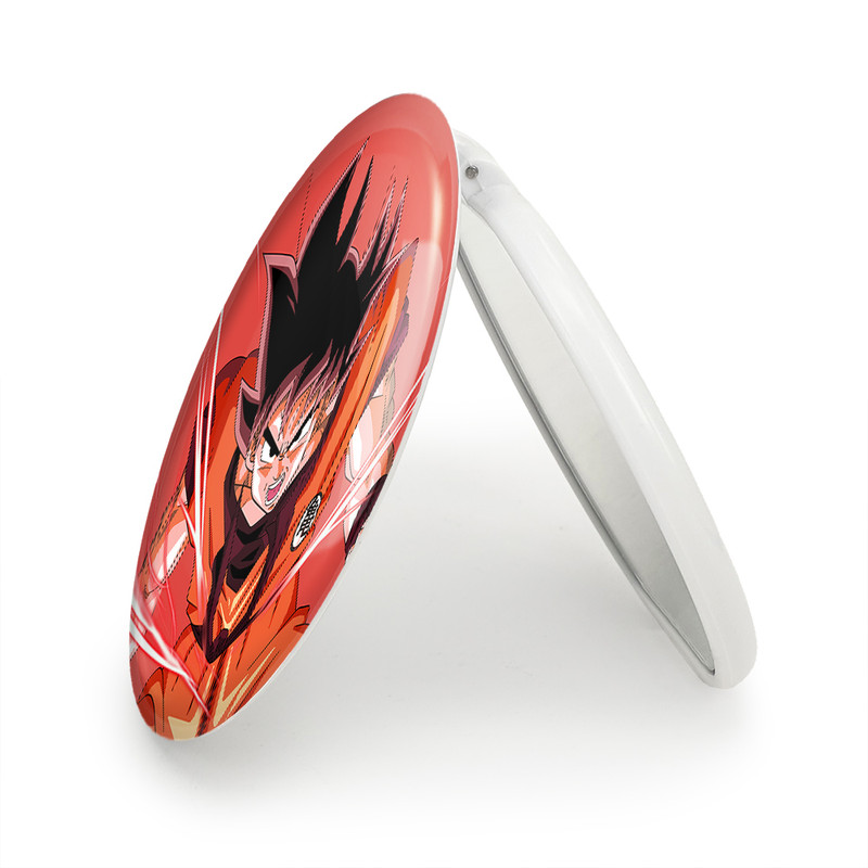 آینه جیبی خندالو طرح گوکو انیمه دراگون بال Dragon Ball مدل تاشو کد 12059
