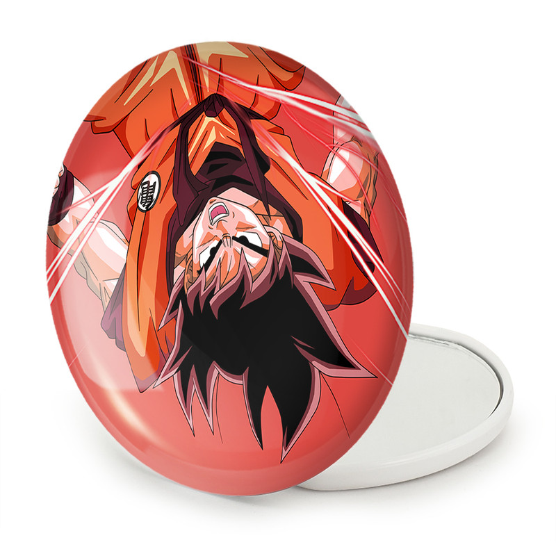 آینه جیبی خندالو طرح گوکو انیمه دراگون بال Dragon Ball مدل تاشو کد 12059