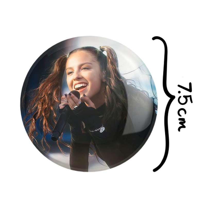 آینه جیبی خندالو مدل اولیویا رودریگو Olivia Rodrigo کد 19264